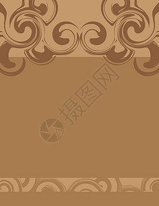 棕色皮肤背景地毯巧克力波浪状咖啡风格元素漩涡状镜像设计曲线背景图片