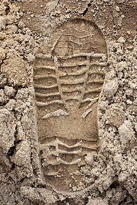 沙沙上的脚印鞋图片