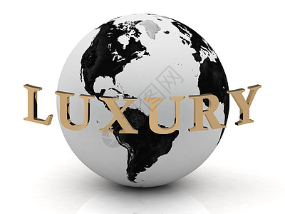 LUXURY 地球周围的抽象刻画图片