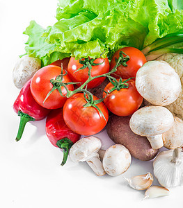 新鲜多彩蔬菜土豆农业辣椒团体茄子早餐饮食健康烹饪沙拉图片