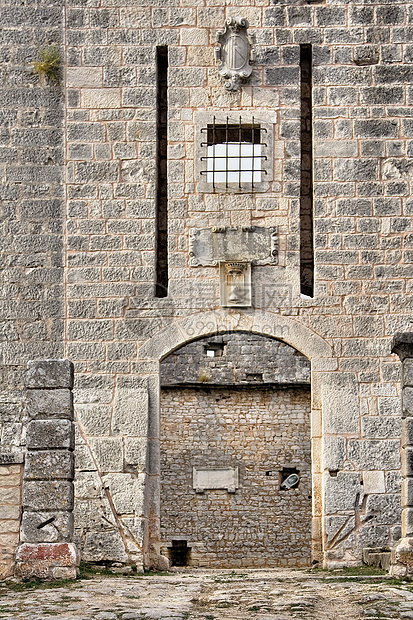 中世纪城堡纪念碑城市历史古董岗楼旅行石头堡垒墙壁建筑学图片