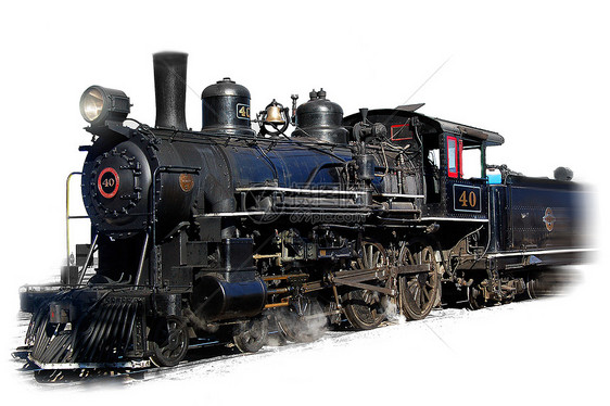 蒸汽机车蓝色历史黑色红色煤炭喘气旅行乡愁历史性图片