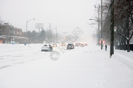 落雪城市降雪季节天气白色背景图片