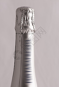 意大利Spumante的银瓶酒包装饮料案件盒子稻草白色挫败瓶子高架船运图片