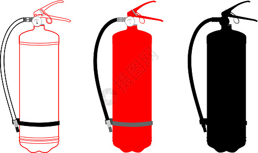 灭火器燃烧情况工业红色火焰危险压力插图安全消防栓图片