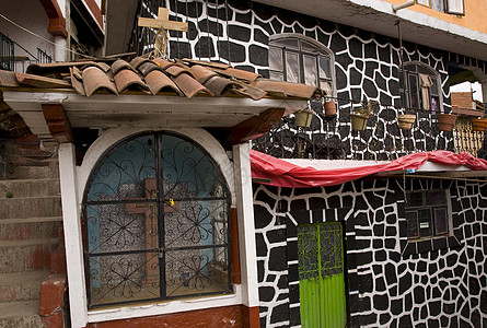 墨西哥Janitzio岛街神社图片