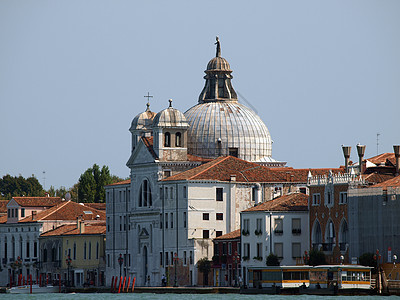 威尼斯建筑学礼物汽艇建筑物教会圆顶钟楼天炉图片