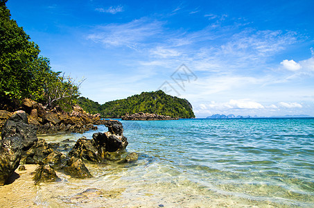 海 海海景阳光异国海浪石头情调悬崖支撑风景海岸线图片