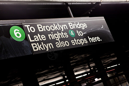 纽约州布鲁克林市地铁信号图片