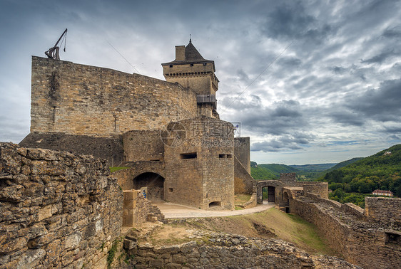 法国卡斯特勒诺城堡历史性旅行地标历史城市堡垒地方外观目的地建筑学图片