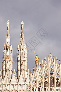 米兰大教堂宗教信仰财富纪念馆雕塑旅游正方形历史性金子教会图片