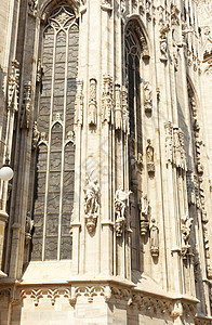 米兰大教堂艺术雕像庆典解剖学商业建筑学雕塑家历史性雕塑旅游图片