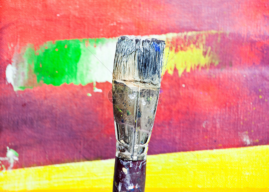 画笔刷油画艺术品毛刷凳子差别装饰工作室学院房屋艺术家图片