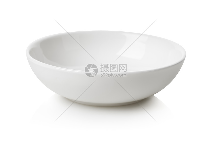 白碗食物水平沙拉白色陶瓷影棚餐具空白对象图片