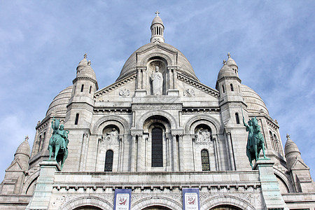 圣心巴西公司 巴黎旅行圆顶天空大教堂教会假期胭脂楼梯历史性游客图片