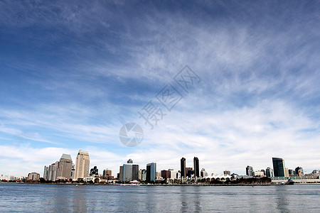 圣地亚哥天线旅游海岸港口天空海洋摩天大楼景观旅行海岸线蓝色图片
