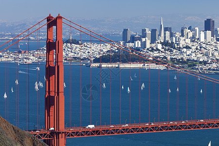 旧金山金门桥全景大桥景观中心建筑海滩摩天大楼旅行街道商业天际建筑学图片