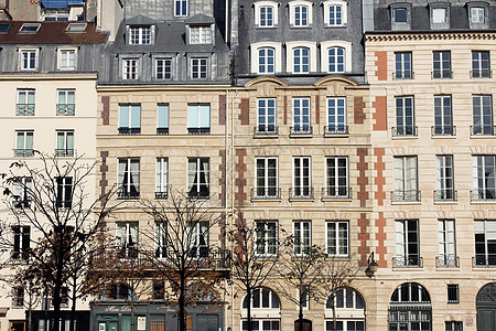 在巴黎的一座传统公寓楼前所未有文化房子建筑学奢华历史新作建筑假期玻璃地标图片