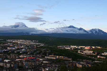 城市和伏尔卡诺岩石公园假期顶峰建筑物航程全景旅游火山太阳图片