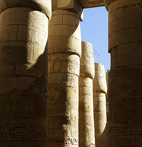 埃及卢克索卡纳克寺庙花岗岩石柱雕像废墟雕塑石雕遗迹图片