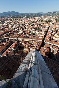 佛罗伦萨的观景圆顶天炉建筑学城市全景大教堂天使地标教会场景图片