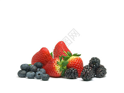 蓝莓 草莓和黑莓图片