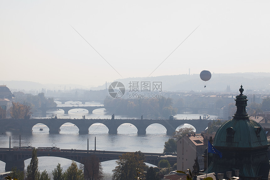 布拉格大桥背景背景情况气球城市建筑住宅技术历史力量财产建筑学宏观图片