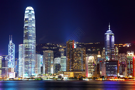 香港市晚上天空办公室中心建筑建筑学景观商业顶峰市中心城市图片