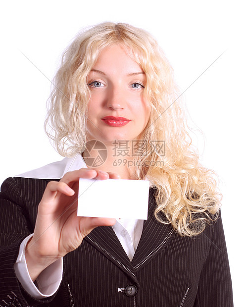 企业戏服女性手臂推介会套装展示卡片裙子金发女孩图片