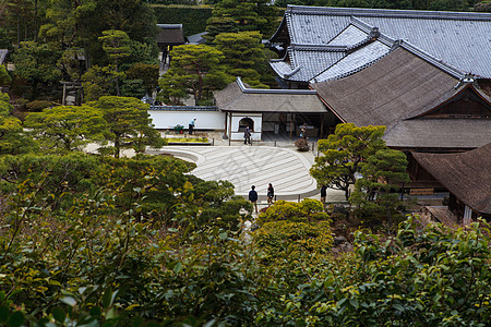 银阁寺  日本京都历史性文化佛教徒花园世界遗产宝藏遗址国宝建筑历史图片