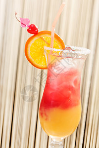 橙色鸡尾酒游客橙子热带奢华假期白色派对日出玻璃红色图片