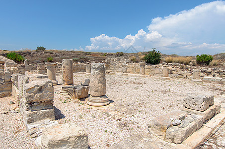 塞浦路斯古城的废墟寺庙文明文化遗产古物旅行柱子建筑学古董历史图片