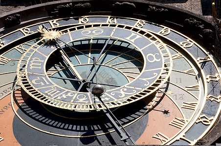 布拉格时间十二生肖小时旅游磁盘参照秘密纪念碑建筑学城市天文学图片