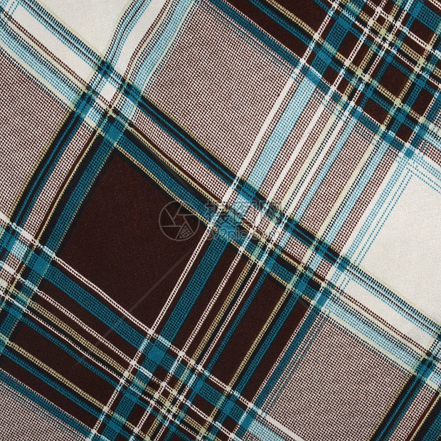 方格英语蓝色编织女士风格丝绸传统对角线织物棉布图片
