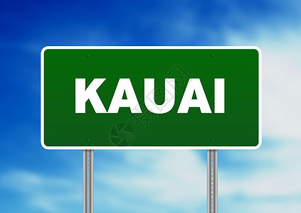 Kauai公路标志图片