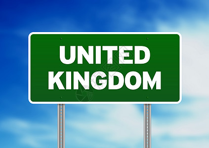 英国标志联合王国公路路标标志背景