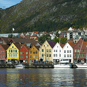 海上运输挪威卑尔根建筑物血管房屋海洋同盟港口水运旅行外观运输背景