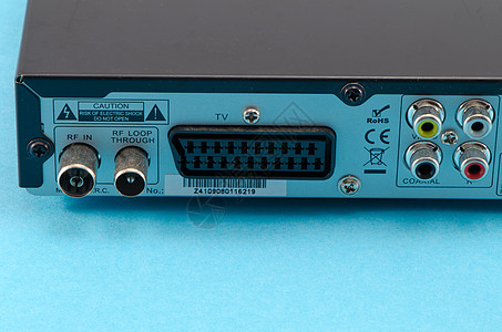 dvb-t tv 接收器后侧刺透郁金香线塞图片