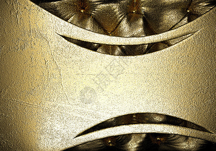 与黄金的背景颗粒状魅力材料牌匾空白抛光控制板金属反射金子图片