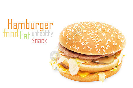 汉堡包芝麻摄影白色洋葱面包食物午餐小吃包子晚餐图片