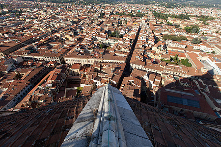 佛罗伦萨的观景圆顶建筑学街道地标全景城市教会天炉天使大教堂图片