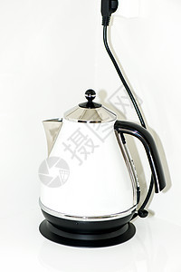 电动水壶电气咖啡反射镜子照片饮料黑色厨房店铺茶壶图片