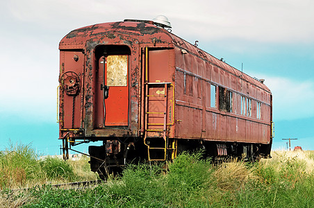 旧旧客运铁路车图片