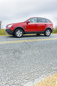美国佛罗里达州公路上的汽车交通工具交通红色车辆运输公路外观个人道路图片