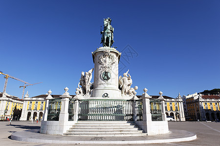 著名的商业广场雕像城市地标青铜旅游历史建筑正方形景观旅行蓝色图片