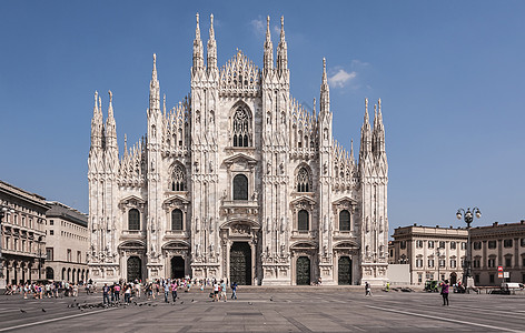 米兰 Duomo建筑建筑学教会纪念碑地标信仰大教堂宗教图片