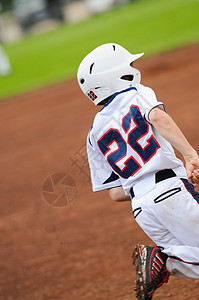 小棒球联赛棒球选手跑球手套运动球衣玩家青年联盟图片