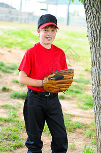 青年棒球运动员肖像投手男生运动手套球衣玩家联盟图片