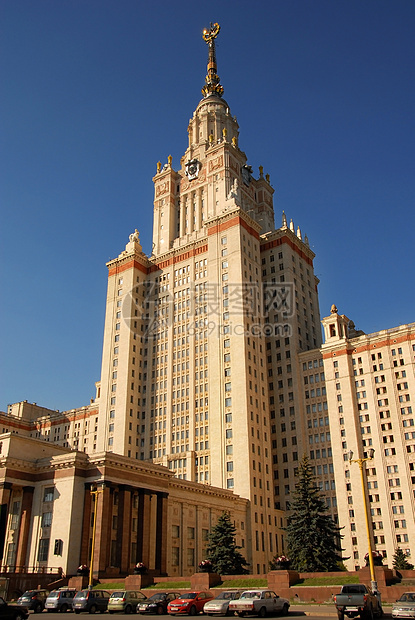 莫斯科国立大学建筑大学地标尖顶尖塔历史学校学习知识建筑学图片