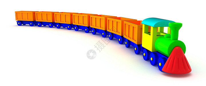 橙色火车尾巴图片